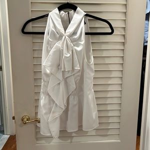 Central Park West sleeveless halter shirt